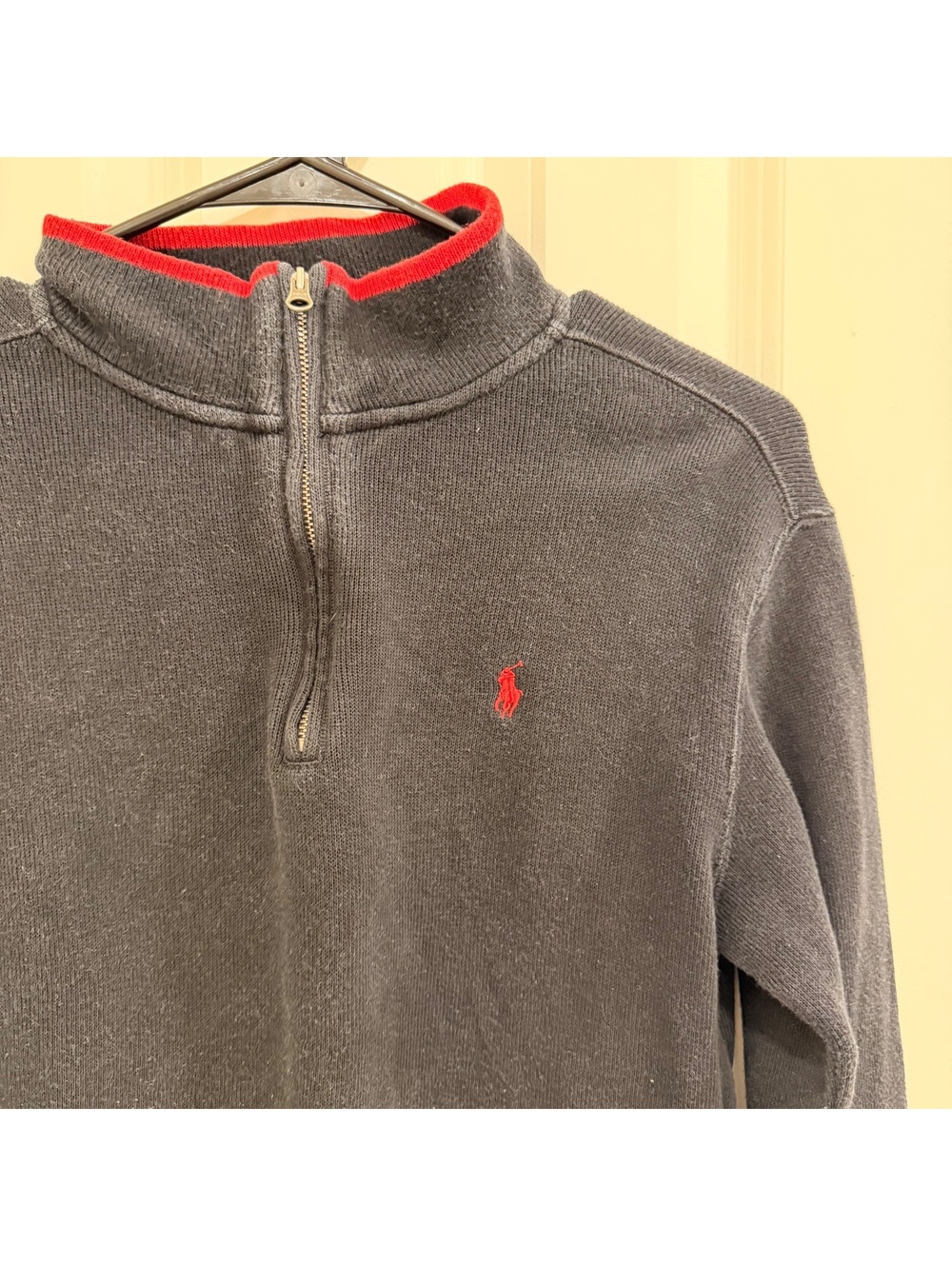 Vintage Polo Ralph Lauren Quarter zip pullover. Size kids L (14-16)
